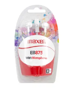 Maxell EB875 slušalice s mikrofonom, bijele