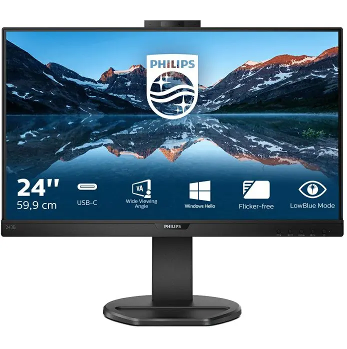 Philips 23" 243B9H, IPS, DP, HDMI, USB-C, 65W, WCA