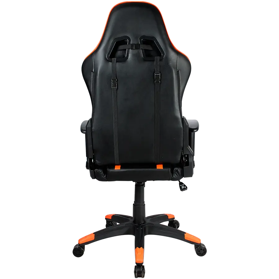 CANYON Fobos GС-3, Gaming chair, PU leather, Cold molded foam, Metal Frame, Top gun mechanism, 90-165 dgree, 2D armrest, Class 4 gas lift, Nylon 5 Stars Base, 60mm PU caster, black+Orange.