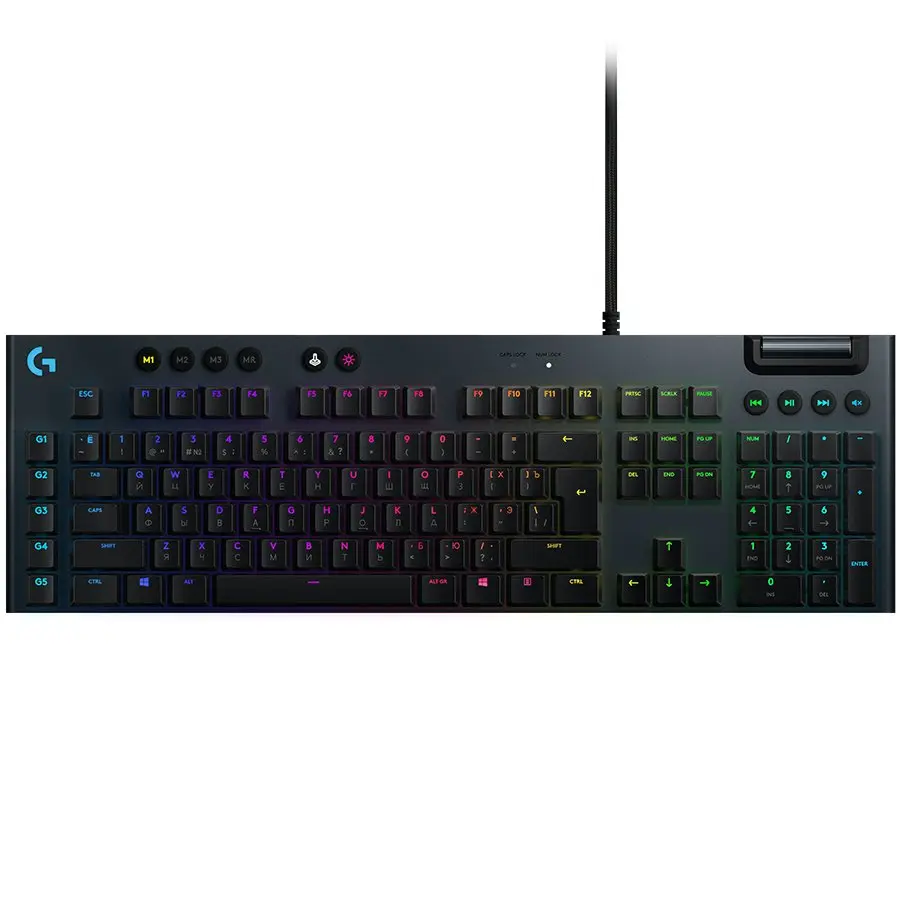 LOGITECH G815 Corded LIGHTSYNC Mechanical Gaming Keyboard - CARBON - US INT'L - LINEAR