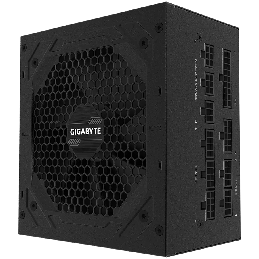 GIGABYTE P750GM Power Supply 750W, Modular, 80 PLUS Gold, Japanese capacitors, 120mm smart control fan, EU plug