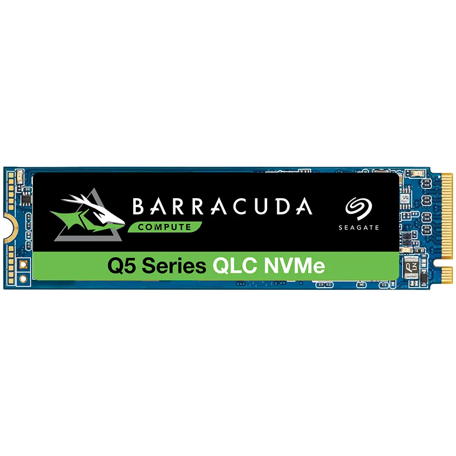 Seagate BarraCuda™ Q5, 500GB SSD, M.2 2280-S2 PCIe 3.0 NVMe, Read/Write: 2,300 / 900 MB/s, EAN: 8719706027717