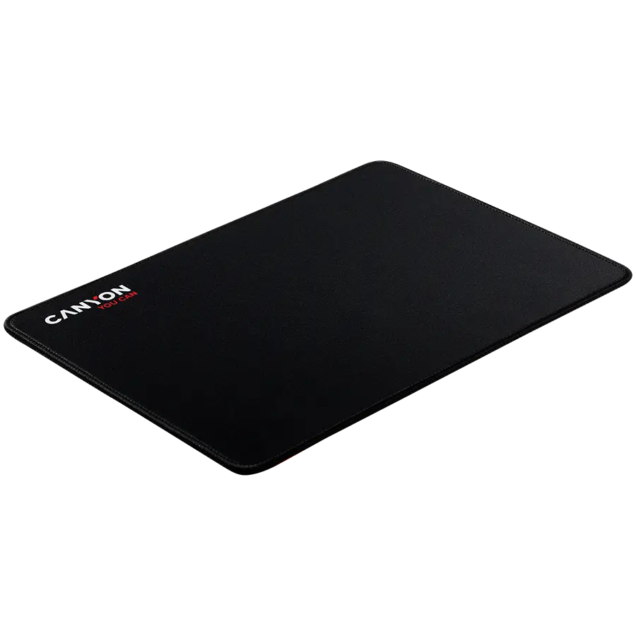 CANYON MP-4, Mouse pad,350X250X3MM,Multipandex,fully black with our logo (non gaming),blister cardboard