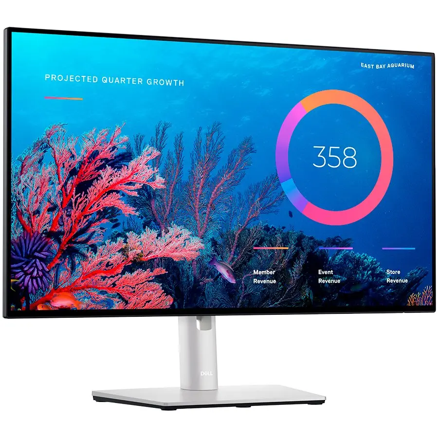 DELL UltraSharp Monitor U2422HE, 23.8'' (16:9), IPS LED backlit, AG, 3H coating, 1920x1080, 1000:1, 250 cd/m2, 8ms / 5 ms, 178°/178°, HDMI, DP, DP-out, USB-C UP/DWN, 3xUSB 3.2,Audio,RJ45, height, pivot, tilt , swivel, VESA (100 mm), 3y