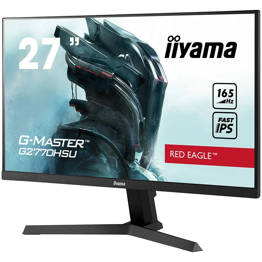 iiyama G-Master G2770HSU-B1 27" Fast (FLC) IPS LCD,165Hz, 0.8ms, FreeSync™ Premium, Full HD 1920x1080, 250 cd/m² Brightness, 1 x HDMI