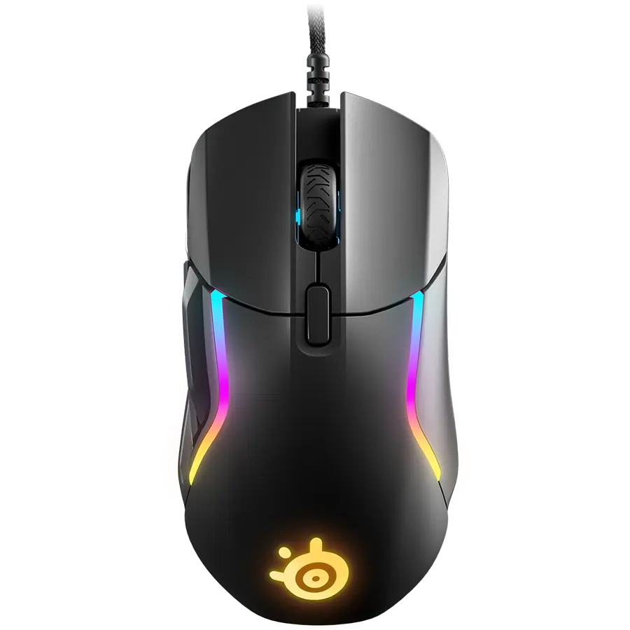 SteelSeries I Rival 5 I Gaming Mouse I Lightweight 85g / TrueMove Air precision optical sensor / Golden Micro IP54 Switches / Ergonomic 9-button programmable layout / PrismSync lighting with 10 zones / RGB I Black