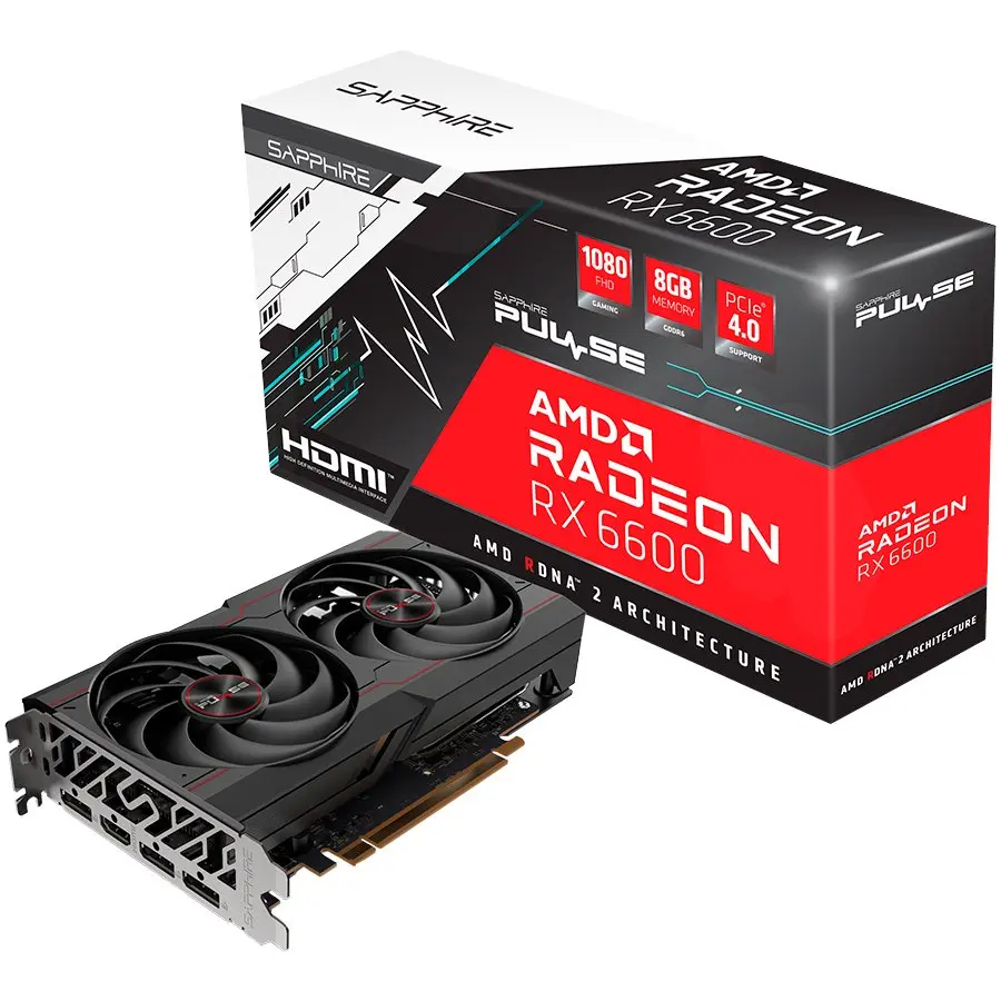 Sapphire AMD Radeon RX 6600 PULSE GAMING 8GB grafička kartica