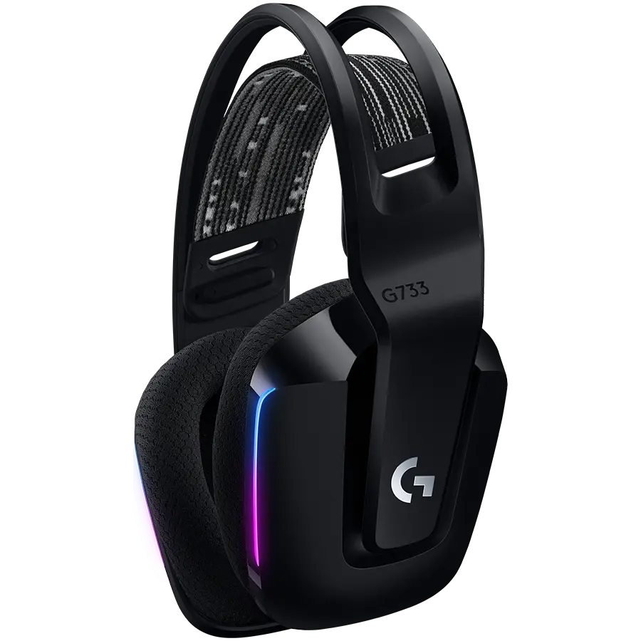 LOGITECH G733 LIGHTSPEED Wireless RGB Gaming Headset - BLACK