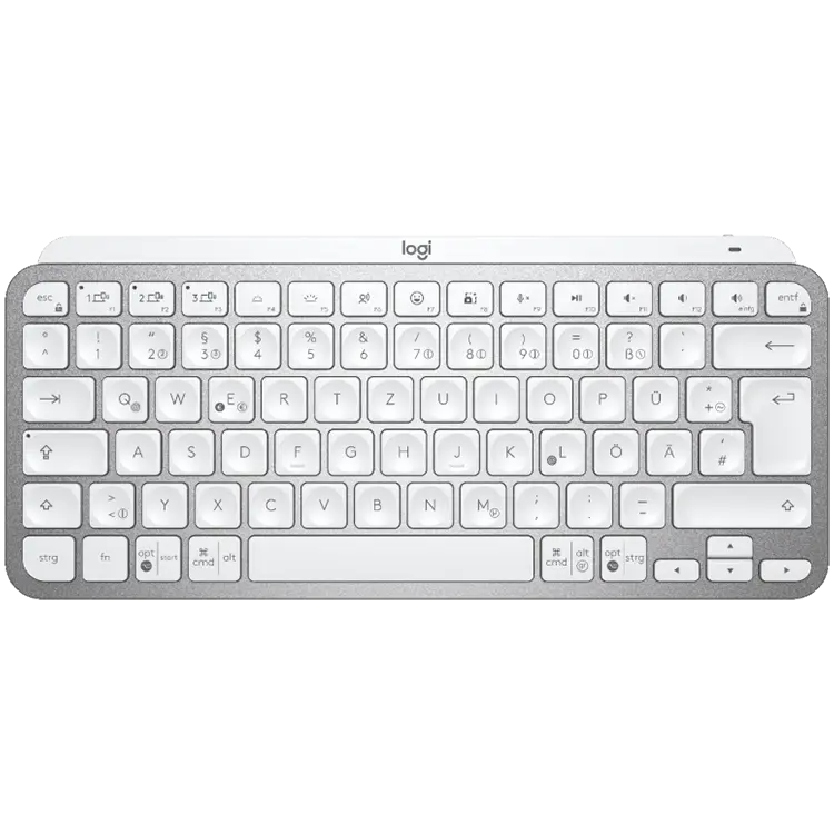 LOGITECH MX Keys Mini Minimalist Wireless Illuminated Keyboard - PALE GREY - Croatian layout