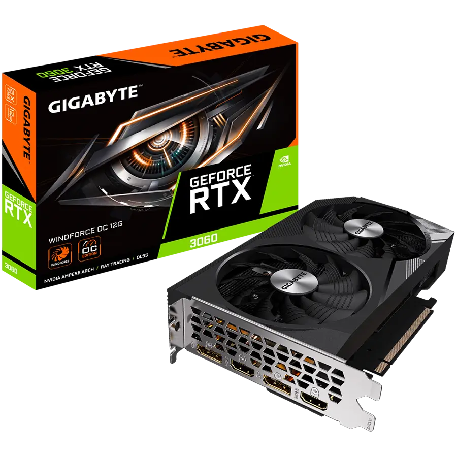 Gigabyte NVIDIA GeForce RTX 3060 WINDFORCE OC 12 GB grafička kartica