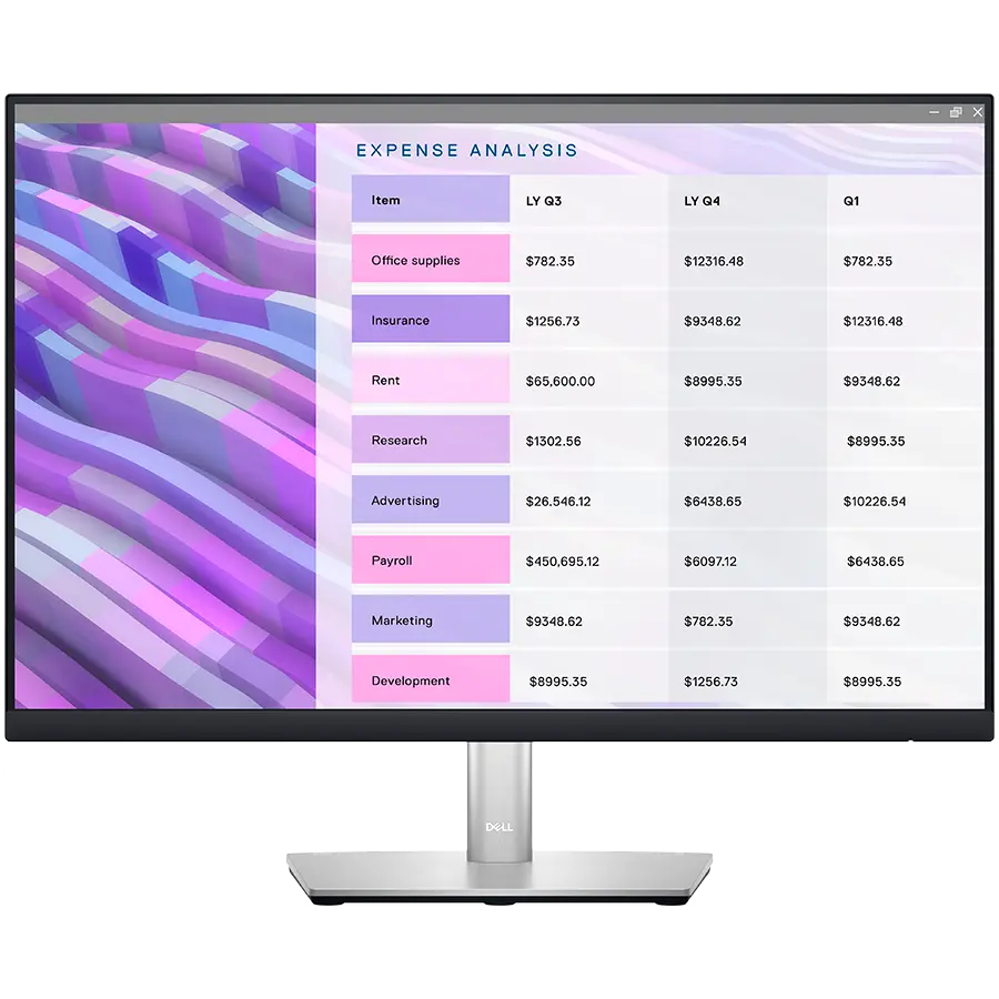 Monitor DELL Professional P2723D 27in, 2560x1440, QHD, IPS Antiglare, 16:9, 1000:1, 350 cd/m2, 8ms/5ms, 178/178, DP, HDMI, 5x USB 3.2, Tilt, Swivel, Pivot, Height Adjust, 3Y