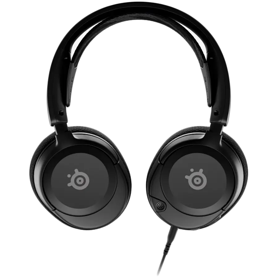 SteelSeries I Arctis Nova 1 I Gaming Headset I High Fidelity Drivers / Ultra lightweight / 4-points of adjustability / Noise-cancelling mic. / Compatable w/ PC and console platform with a 3.5mm jack / Onboard volume dial and voice mute button I Black