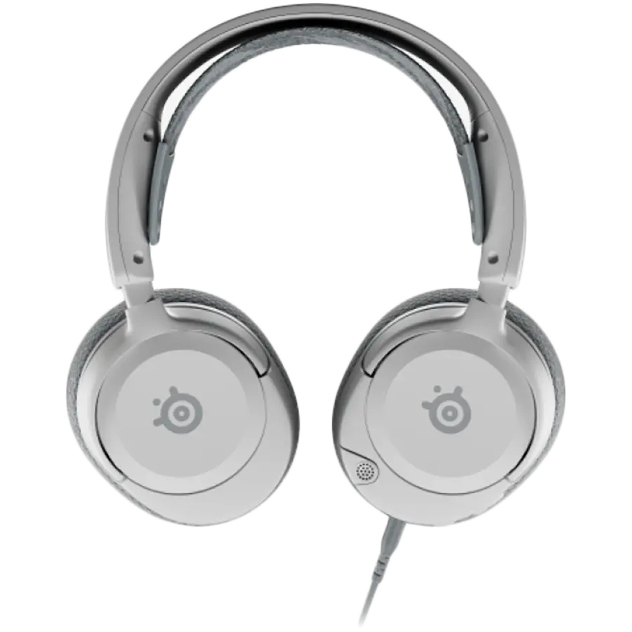 SteelSeries I Arctis Nova 1 White I Gaming Headset / High Fidelity Drivers / Ultra lightweight / 4-points of adjustability / Noise-cancelling mic / Compatable w/ PC and console platform with a 3.5mm jack / Onboard volume dial and voice mute button I White