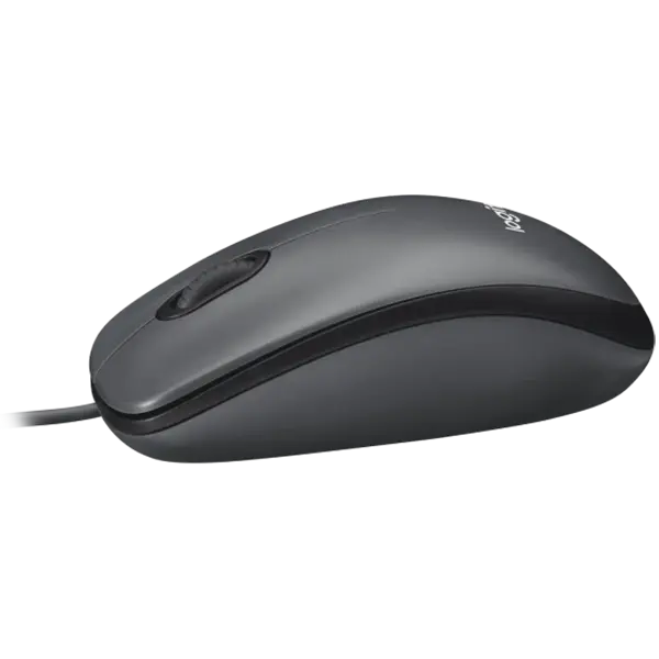 LOGITECH M100 Corded Mouse - BLACK - USB