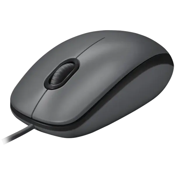 LOGITECH M100 Corded Mouse - BLACK - USB