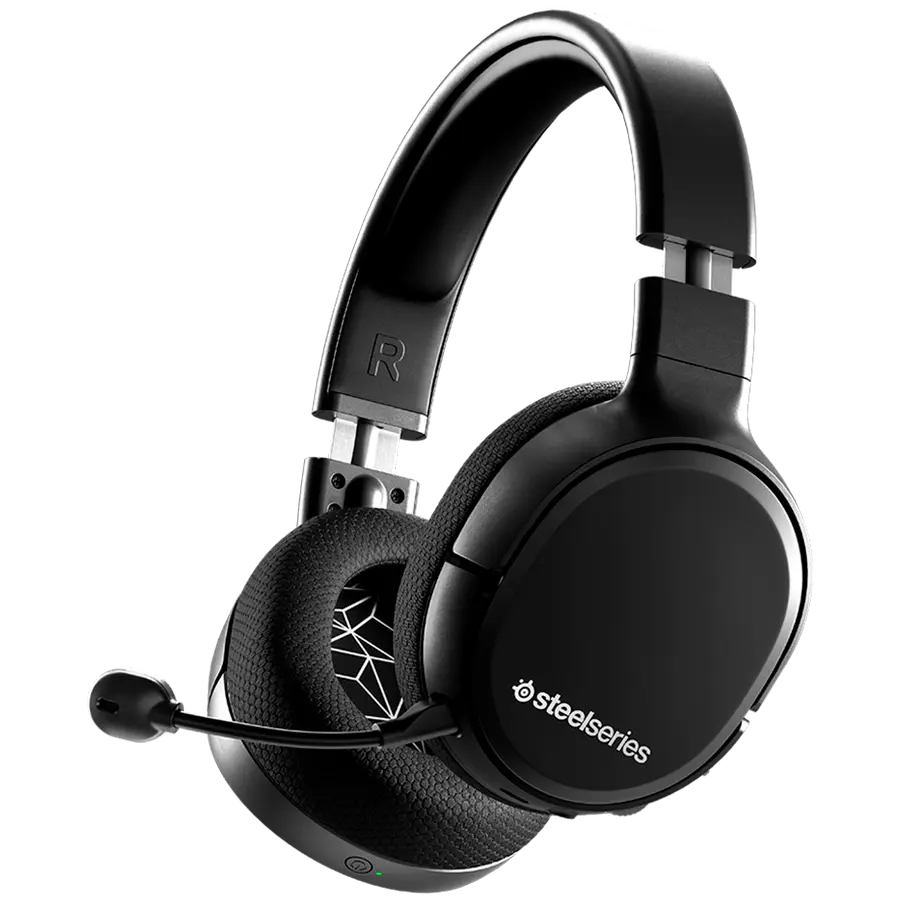 SteelSeries I Arctis 1 Wireless I Gaming Headset I Wireless / 40mm Drivers / Wireless 2.4GHz / 20-hour battery life / Noise-cancelling detachable mic. / Multi-platform USB-C dongle compatible w/ PC, Mac, PS5, Xbox, Smartphone & Switch