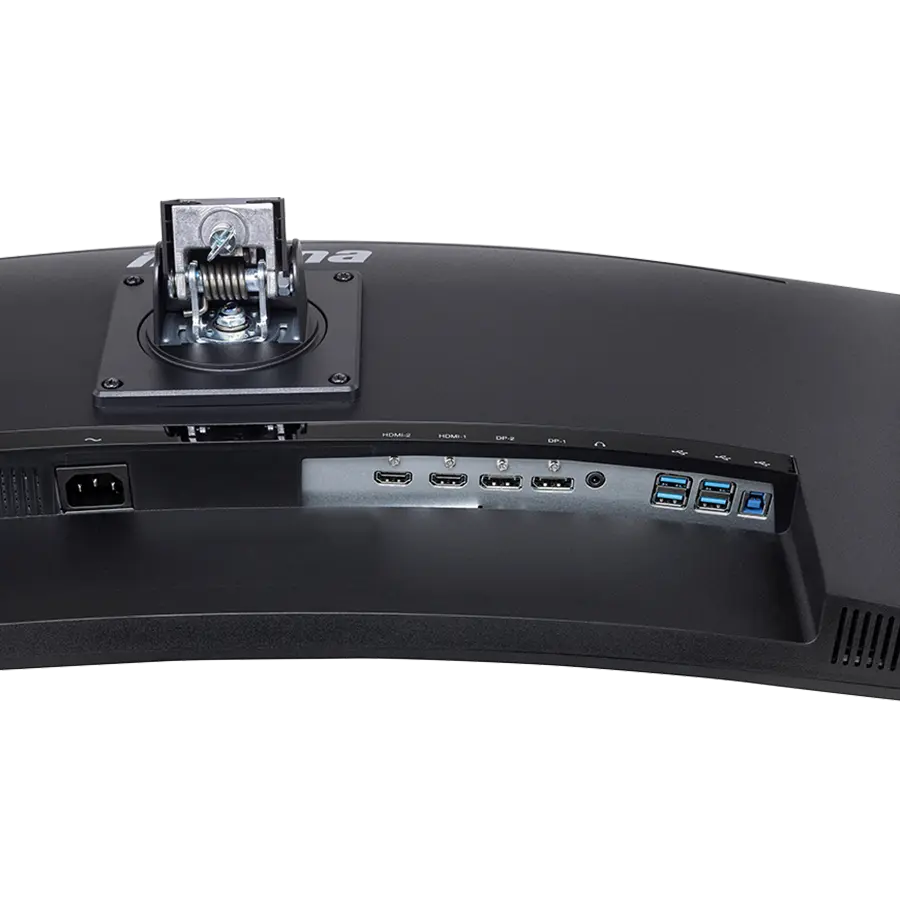 IIYAMA Monitor GB3467WQSU-B5 Gaming 34" UW ETE VA-panel, Curved Gaming 1500R, G-Master Red Eagle, 3440x1440@165Hz (21:9), 0,4ms (MPRT), 550cdm² HDR400, FreeSync Premium, Speakers, 2xHDMI, 2xDisplayPort, USB-HUB (4x 3.0), 15cm Height Adj. Stand
