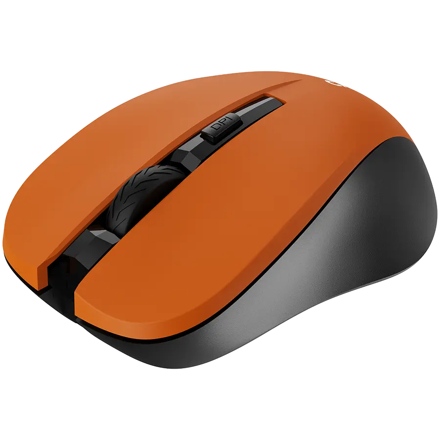 CANYON MW-1 2.4GHz wireless optical mouse with 4 buttons, DPI 800/1200/1600, Orange, 103.5*69.5*35mm, 0.06kg