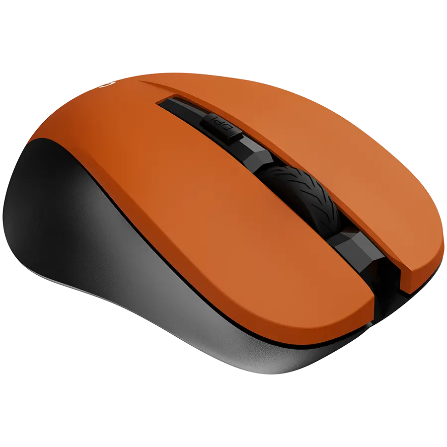 CANYON MW-1 2.4GHz wireless optical mouse with 4 buttons, DPI 800/1200/1600, Orange, 103.5*69.5*35mm, 0.06kg