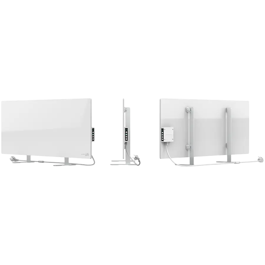 AENO Premium Eco Smart Heater, 700W, Tempered glass, Infrared+convection heating type, Led display Plug type: Europe (E/F type), WHITEManufacturer: AENO
