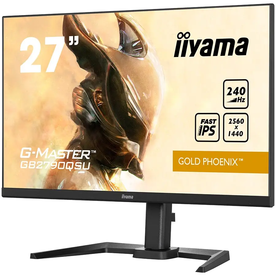 IIYAMA Monitor LED GB2790QSU-B5 GAMING 27inch 240Hz  Fast IPS, matte finish 2560 x 1440 @240Hz  400cd  1ms HDMI DP USB Full ERGO