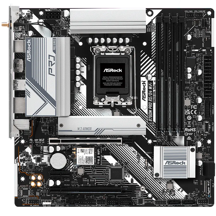 Asrock B760M Pro RS Wi-Fi (LGA1700, mATX) matična ploča