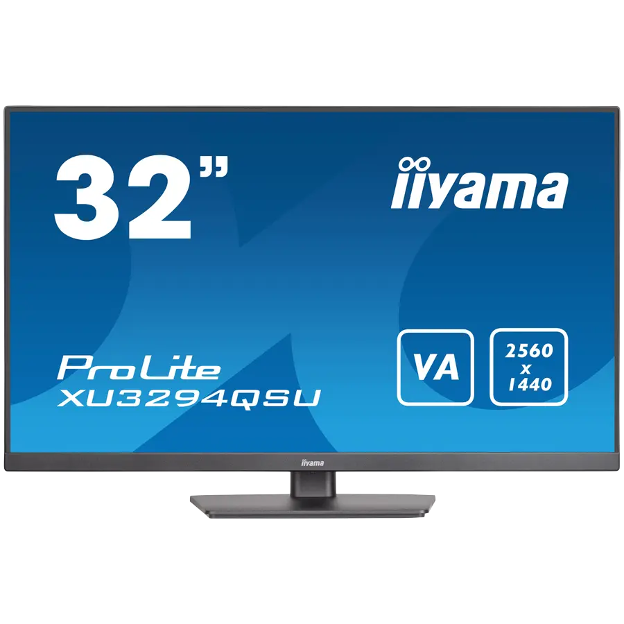 IIYAMA Monitor LED XU3294QSU-B1 32” WQHD monitor with VA panel 31.5" 2560 x 1440 @75Hz  250cd 3000:1 HDMI DP USB