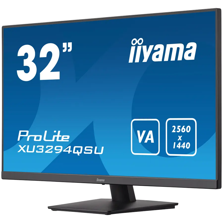 IIYAMA Monitor LED XU3294QSU-B1 32” WQHD monitor with VA panel 31.5" 2560 x 1440 @75Hz  250cd 3000:1 HDMI DP USB