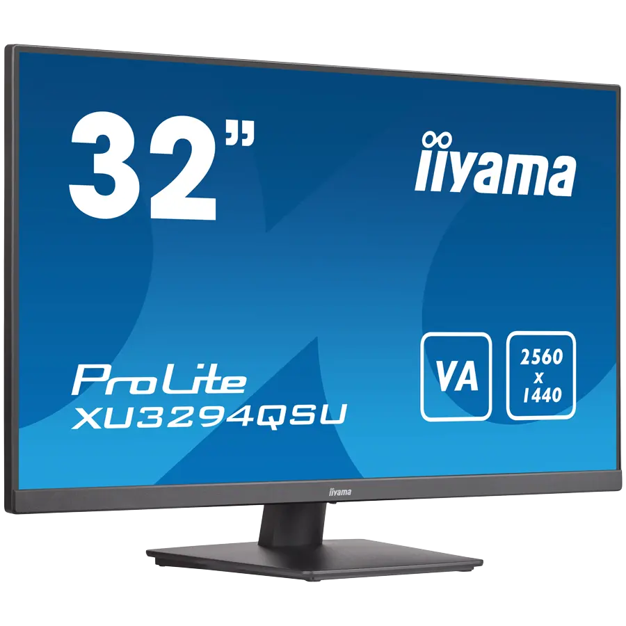 IIYAMA Monitor LED XU3294QSU-B1 32” WQHD monitor with VA panel 31.5" 2560 x 1440 @75Hz  250cd 3000:1 HDMI DP USB