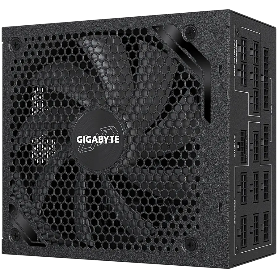 Gigabyte UD1300GM Power Supply 1300W, PCIe Gen5 16Pin x 1 600W, Modular, 80 PLUS Gold, Japanese capacitors, 140mm fan, EU plug