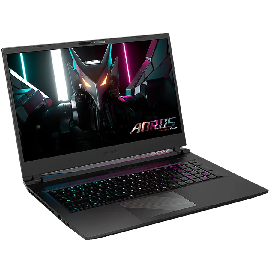 Gigabyte Notebook AORUS 17 9SF 17.3in (1920x1080) FHD 300Hz, Intel Core i5-12500H, 16GB (2x8GB) DDR5 4800MHz, 512GB Gen4 (1 slot free), RTX 4070 8GB, 1xTB4, USB3.2A, USB Type-C, SD, HDMI, miniDP, WiFi/BT 6E, FHDCam, RGB KB, Li-Po 99Wh, No OS