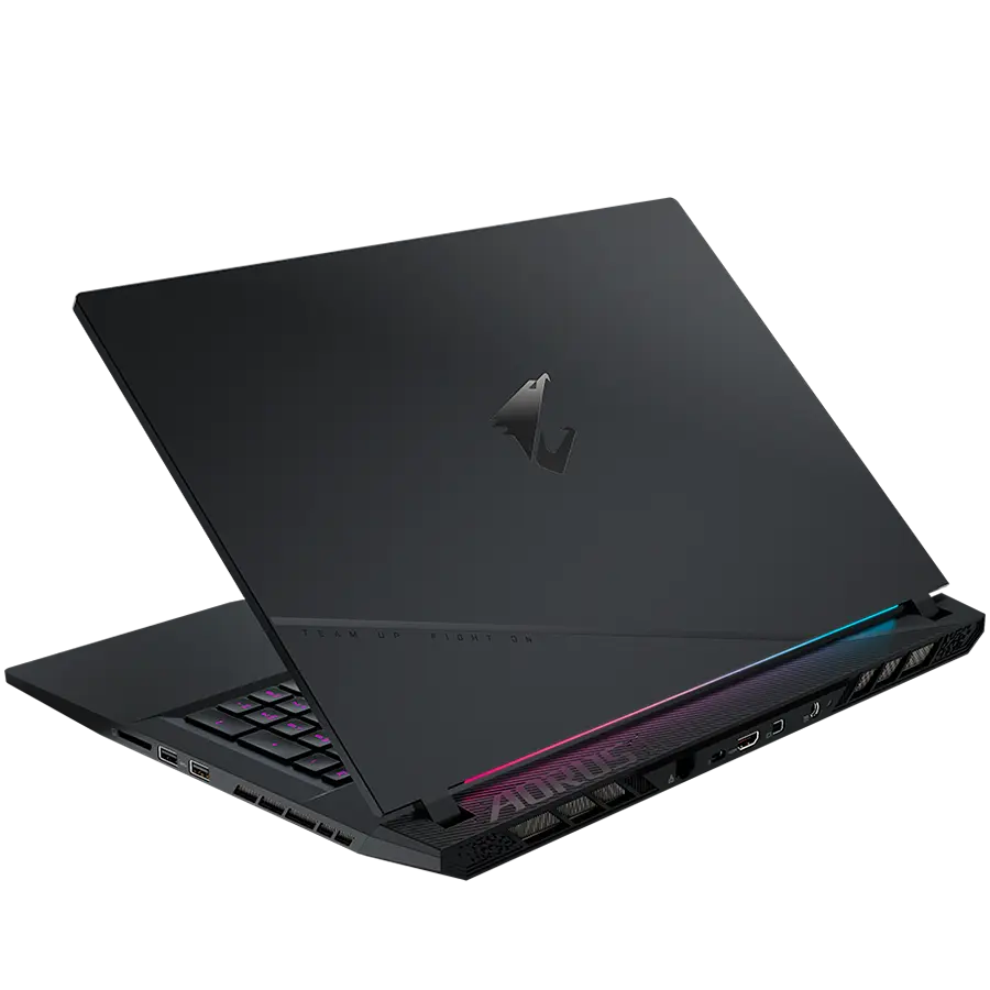 Gigabyte Notebook AORUS 17 9SF 17.3in (1920x1080) FHD 300Hz, Intel Core i5-12500H, 16GB (2x8GB) DDR5 4800MHz, 512GB Gen4 (1 slot free), RTX 4070 8GB, 1xTB4, USB3.2A, USB Type-C, SD, HDMI, miniDP, WiFi/BT 6E, FHDCam, RGB KB, Li-Po 99Wh, No OS