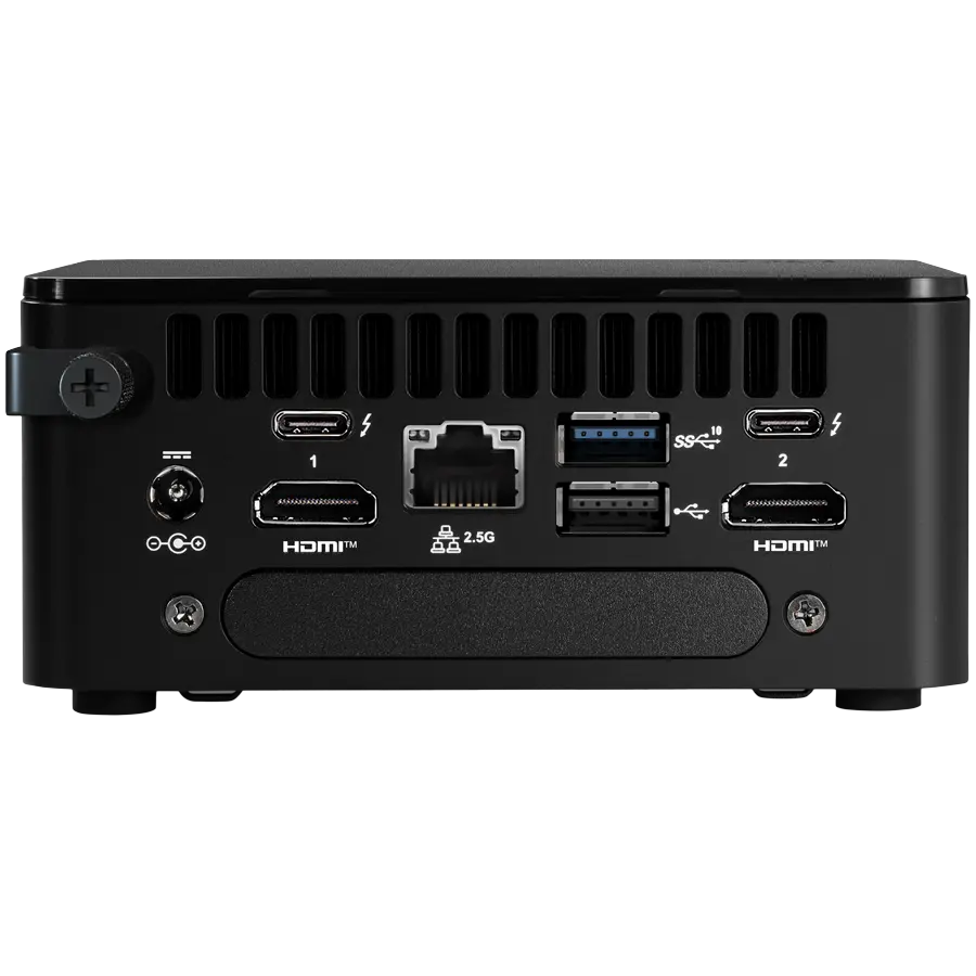 ASUS NUC 13 Pro Kit, NUC13ANHi5, Core i5-1340P Processor, 4xUSB, M.2 22x80 NVMe; 22x42 SATA, 2.5'' SATA slot, 2,5Gbe LAN, 2xHDMI, 2x Thunderbolt 4 (USB-C+DP), EU cord, single unit, EAN:5032037267922