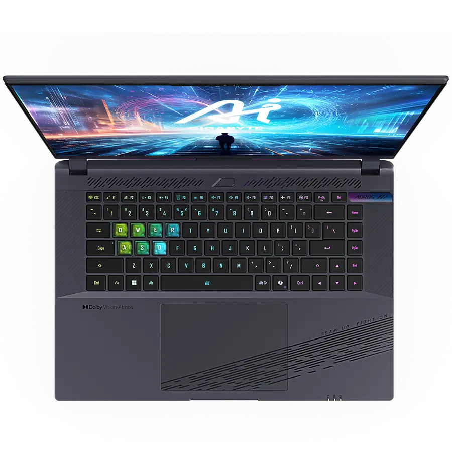 Gigabyte Notebook AORUS 16X 9SG 16.0in (2560x1600) WQXGA 165Hz, Intel Core i7-13650HX, 16GB (2x8GB) DDR5 5600MHz, 1TB Gen4, RTX 4070 8GB, 1xTB4, USB3.2A, 1xType-C, HDMI, WiFi/BT 6E, FHDCam, RGB KB, Li-Po 99Wh, Win11 Home