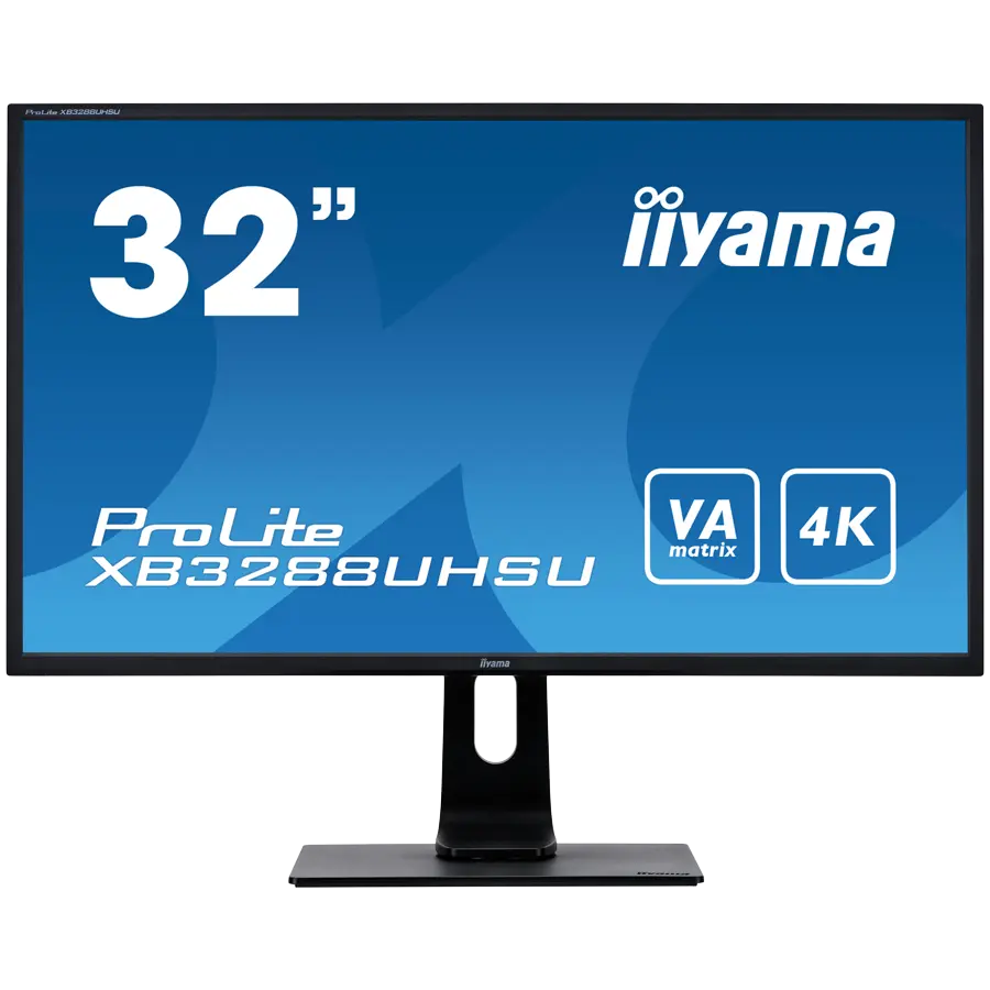 IIYAMA Monitor LED XB3288UHSU-B5 32'' VA panel with 4K resolution 3840 x 2160 @60Hz 300 cd/m² 3000:1 3ms HDMI DP USB height, swivel, tilt XB3288UHSU-B5