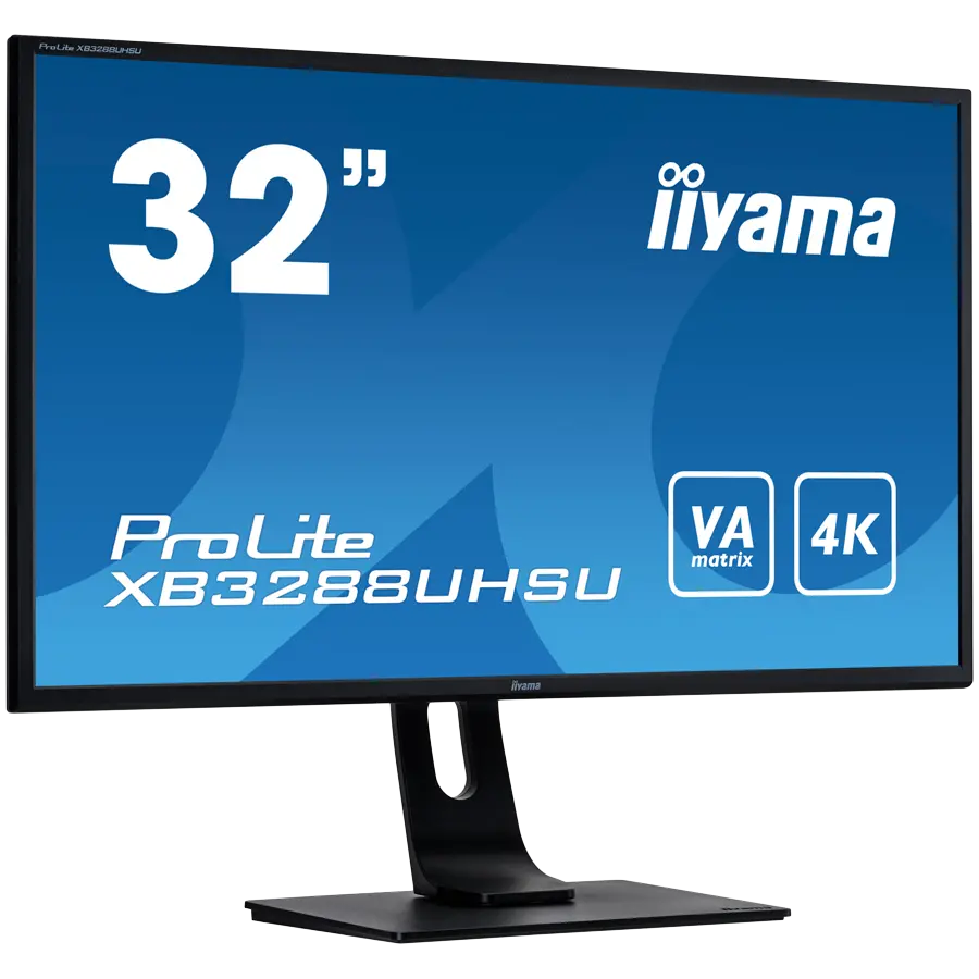 IIYAMA Monitor LED XB3288UHSU-B5 32'' VA panel with 4K resolution 3840 x 2160 @60Hz 300 cd/m² 3000:1 3ms HDMI DP USB height, swivel, tilt XB3288UHSU-B5