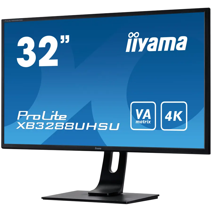 IIYAMA Monitor LED XB3288UHSU-B5 32'' VA panel with 4K resolution 3840 x 2160 @60Hz 300 cd/m² 3000:1 3ms HDMI DP USB height, swivel, tilt XB3288UHSU-B5