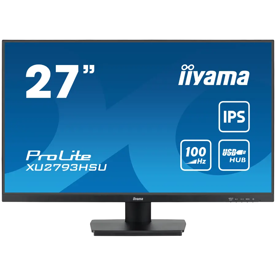IIYAMA Monitor LED XU2793HSU-B6 27" IPS 1920 x 1080 @100Hz 	250 cd/m² 1ms HDMI DP USB HUB Tilt