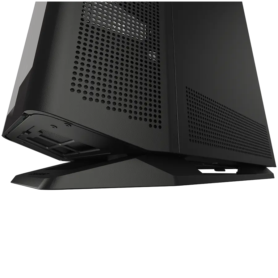 COUGAR | FV270 Black | PC Case | Mid tower / Tempered, Curved Glass Perimeter / Quick Detachable Air Filters / Up to 9 Fans (1x120mm RGB Preinstalled) / Black CGR-58M6B