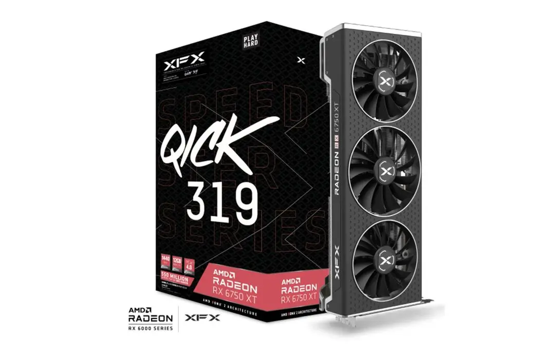 XFX AMD Radeon RX 6750 XT Qick 12GB grafička kartica