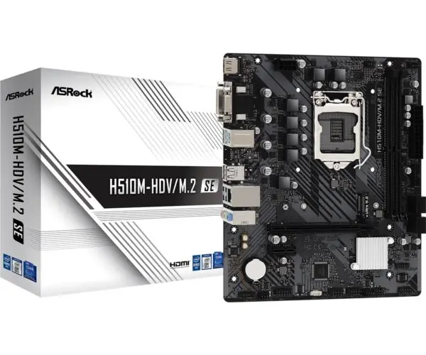 Asrock Intel LGA1200 H510M-HDV M.2 SE ASR-H510M-HDV M.2 SE