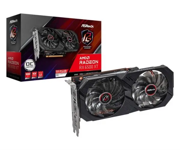 Asrock Radeon RX 6500 XT Phantom Gaming 8GB ASR-RX6500XT PG 8GO