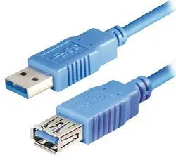 Transmedia USB 3.0 type A plug - USB type A jack 1m