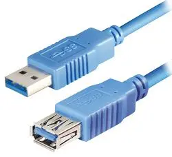 Transmedia USB 3.0 type A plug - USB type A jack 2m
