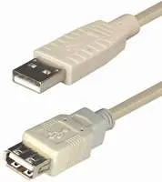 Transmedia USB 2.0 extension Kabel AA1,0m
