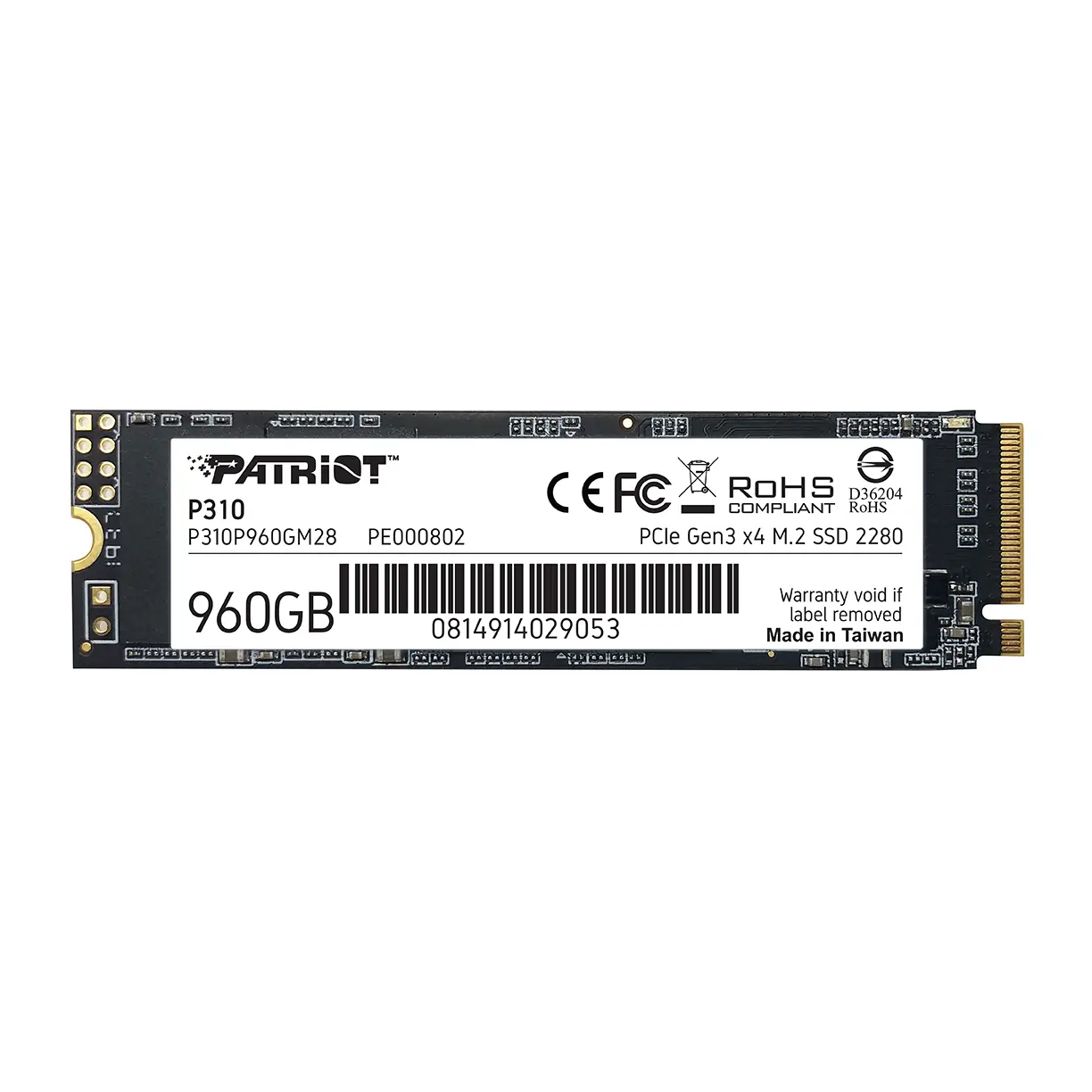 Patriot P310 960GB M.2 NVMe SSD
