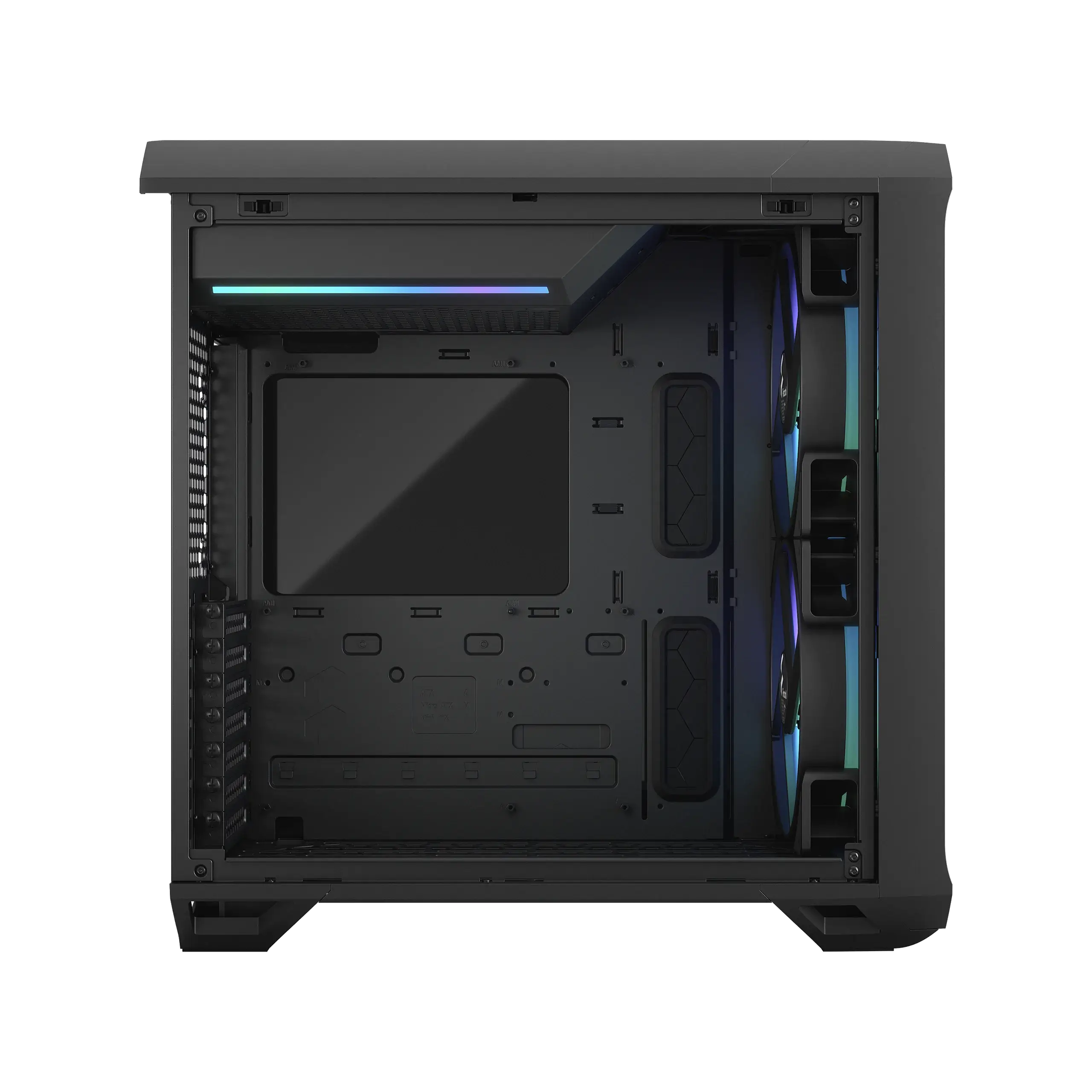 Fractal Torrent Compact RGB Black TG light