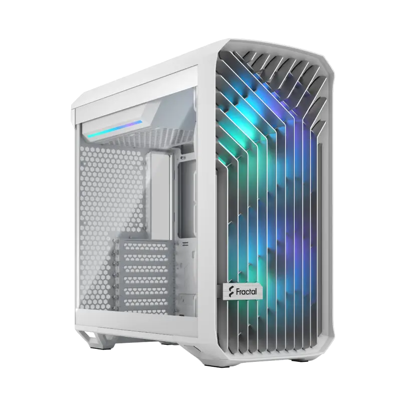 Fractal Torrent Compact RGB White TG light