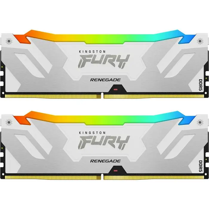 Kingston 64GB 5600MT/s DDR5 CL40 DIMM (Kit of 2) FURY Beast White RGB XMP, EAN: 740617333831